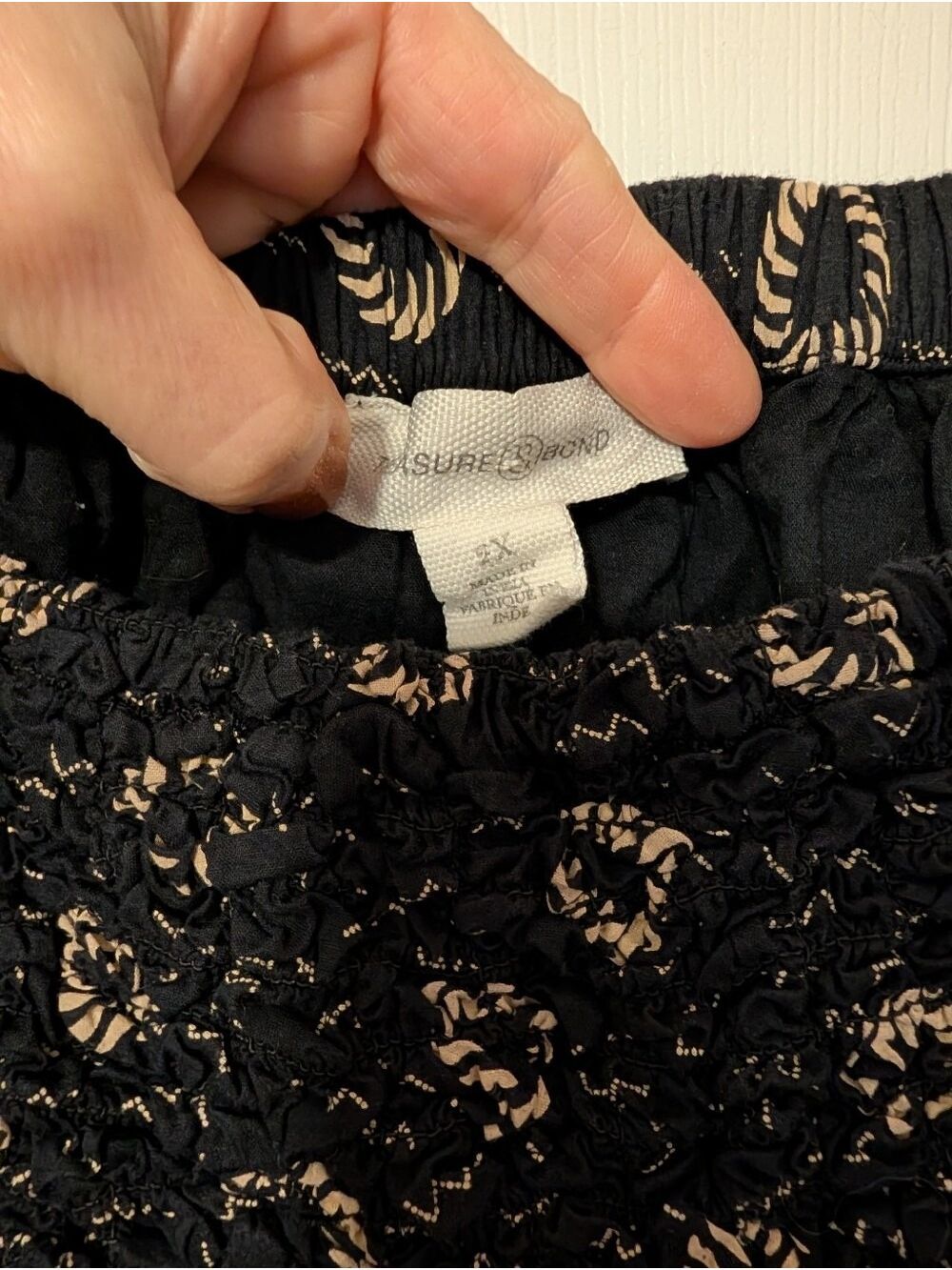Treasure & Bond Black Floral Mini Dress Square Neck - Picture 4 of 5